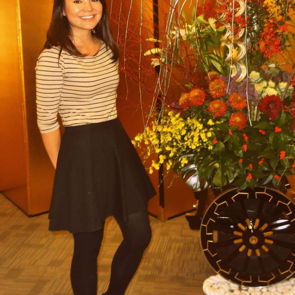 UNIQLO Black High Waist Polyester Skirt Small - Picture 2 of 6